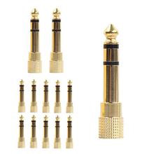 15pcs Gold Plated Plug Audio Jack TRS 1/4 inch(6.3 mm) to 1/8 inch(3.5mm) Male to Female Stereo Adapter 2024 - buy cheap