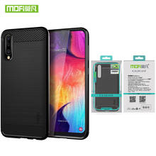 Mofi Phone Case For Samsung Galaxy A70 Silicone Shockproof TPU Casing Cover Carbon Fiber For Samsung Galaxy A50 Soft Back Cover 2024 - buy cheap