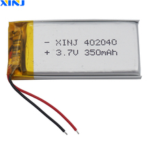 XINJ 3.7V 350mAh Polymer Rechargeable Li Lithium Battery 402040 Cell For Bluetooth Driving Recorder Record Pen Headset DashCam 2024 - buy cheap