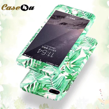Luxury Summer Green Leaves Leaf Plants Phone Cases for coque iPhone 7 8 6s Plus 360 Case Full Body Cover for iPhone X 10 fundas 2024 - buy cheap