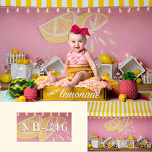 Bolo de bebê quebra fotografia backdrops limão frutas photocall fundo adereços criança crianças fotografia fundos estúdio foto 2024 - compre barato
