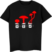 Mushrooms Psychedelic T-Shirt Funny Men  Short Sleeves Shirt Fashion Male Print T Shirt Hip Hop Tees Harajuku Streetwear 2024 - buy cheap