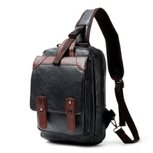 Bolsos cruzados para hombre, bolso de pecho de marca de lujo, bandolera informal de cuero, impermeable, con una sola Correa 2024 - compra barato