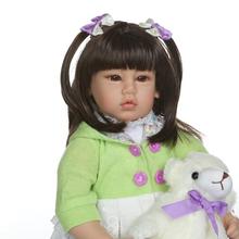 Muñecas reborn de silicona de 22 "y 52cm hechas a mano para niños pequeños, muñecas de bebé bb de tacto real, juguetes de princesa, gran oferta 2024 - compra barato