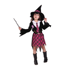 Disfraz de mago y bruja para niñas, vestido de fiesta de carnaval, Purim, Carnaval 2024 - compra barato