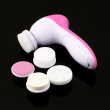 5 in 1 Electric Electric Silicone Facial Cleansing Brush Sonic Vibration Massage battery type Smart Ultrasonic Face Cleaner 2024 - buy cheap