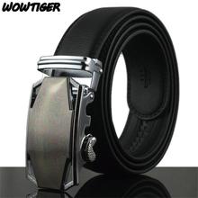 WOWTIGER-Nuevo Cinturón de piel de vaca con hebilla automática para hombre, 110cm/120cm/130cm 2023 - compra barato