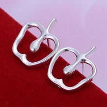 E145 joyería de moda para mujeres, joyería 925 plateada pendientes en forma de manzana E145/HZYXKXAT KKGANFCS 2024 - compra barato