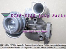 GTB1649V 757886 28231-27400 2823127400 757886-0003 757886-5003S Turbo для HYUNDAI Tucson для KIA Sportage 2 05- D4EA V 2.0L CRDi 2024 - купить недорого