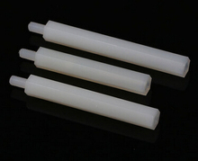 200pcs M3*6+6 mm Hexagon nylon column Single head isolation column support interval column Nylon plastic sticks 2024 - buy cheap