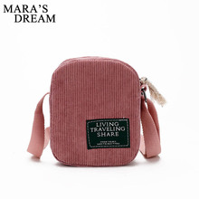 Mara's Dream Fashion Corduroy Female Crossbody Satchel Bags Casual Small Shoulder Messenger Bag for Women Bolsa Feminina Handbag 2024 - buy cheap