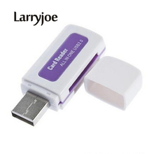 Larryjoe Venda Quente USB 2.0 Leitor de Cartão de Memória para M2 4 em 1 SD MS TF Adaptador de Cartão de Cor Aleatória 2024 - compre barato