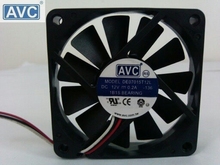 Para AVC F7015T12MY 7CM 70*70*15MM 7*7 7015 7CM doble bola 12 ventilador V 0.2A de 3 pines para el ventilador de refrigeración de la CPU de la caja de la PC 2024 - compra barato