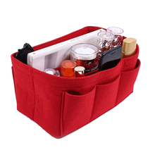 Makeup Felt Cloth Insert Bags Multifunctional Women Cosmetic Bag Make up Bag for Ladies Travel 2024 - buy cheap