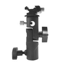 New Light Bracket Stand Type E Swivel Flash Hot Shoe Umbrella Holder With 1/4" to 3/8" Screw Mount For Photo Studio Accessories 2024 - buy cheap