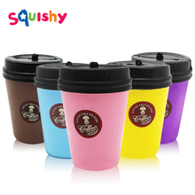 Squishy Squishe Coffee Cup Antistress Entertainment Novelty Gag Toys Gadget Stress Relief Anti-Stress Practical Jokes Surprise 2024 - buy cheap