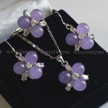 Hot sell Noble- hot sell new - Free shipping8mm Alexandrite Beads Earrings & Ring & Natural stone Necklace Pendant Set (A0425) 2024 - buy cheap