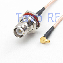 10 шт. 6in MMCX штекер прямоугольный к RP TNC разъем адаптера RF 15 см отрезок коаксиальный Джампер кабель RG316 Удлинительный кабель 2024 - купить недорого