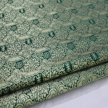 HLQON 75cm width brocade yarn dyed green color fabric for patchwork felt tissue telas bed sheet cheongsam dress children coat 2024 - buy cheap