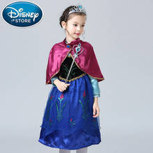 Платье Принцессы Disney «Холодное сердце», Эльза и Анна, костюм для вечеринки принцессы для маленьких девочек, костюм на Рождество и Хэллоуин для девочек, платье Золушки, Рапунцель 2024 - купить недорого
