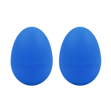 Fleor 2 pçs azul som de plástico ovo maraca chocalhos abanador percussão miúdo brinquedo musical 2024 - compre barato