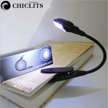 Mini luminária led portátil com prendedor, lâmpada de mesa brilhante para leitura em led, viagem, quarto, laptop, pc presente
