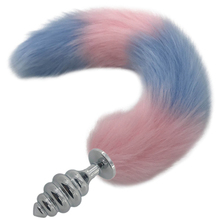 Stainless Steel Thread Anal Plug Long Soft Faux Fox Tail Butt Plug Anus Dilator Butt Stopper Anal Tail Masturbation Toys H8-174C 2024 - buy cheap