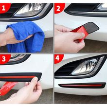 2PCS Car Sticker Bumper Scratch Protection Car Front/Rear Edge Corner Guard Scratch Protection Decoration Strip Cool Bumper 2024 - buy cheap