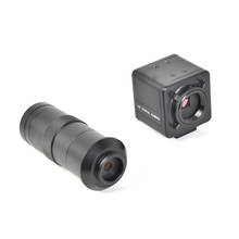 Цифровая промышленная камера-микроскоп с CCD-матрицей 800TVL 1/3 дюйма + объектив с-креплением 100X BNC, цветной видеовыход для фотографий 2024 - купить недорого