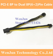 PCI-E PCI Экспресс видеокарта GPU 8Pin мама к Dual 2x8P (6 + 2 контакта) стандартная мощность Y кабель шнур провод 20 см 20 шт. 2024 - купить недорого
