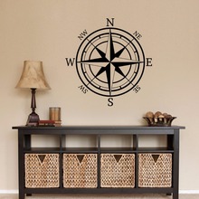 Geography Compass Windrose Home Decoration Vinyl Art Removable Poster Mural Nautical Mural Home Living Room Stickers W160 2024 - buy cheap