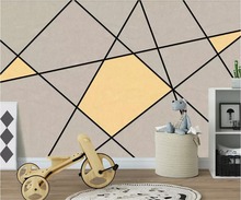 beibehang Custom wallpaper 3d mural Nordic geometric pattern stereo line TV sofa background wall papers home decor 3d wallpaper 2024 - buy cheap