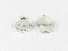 60PCS Silver Plate 15mm Cabochon Settings Charms A17054SP 2024 - buy cheap