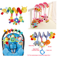 Educational Baby Rattles Mobiles Animal Spiral Rattles Toys For Baby Stroller Bed Bell In Bed Baby Playing Stroller Hanging Toys 2024 - buy cheap
