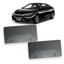 Car Exterior Accessories License Plate Shields Bubble Tinted- Smoke License Plate Tag Frame Cover Shield Car Truck 2PCS 2024 - buy cheap