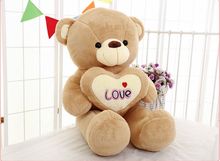 Juguete de felpa tachonado de 70 cm, oso de amor, oso de felpa amarillo, muñeco suave, regalo de cumpleaños h0278 2024 - compra barato