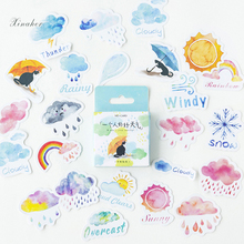 XINAHER 46 pcs/lot Travel Weather paper sticker decoration stickers DIY for craft diary scrapbooking planner label sticker 2024 - buy cheap