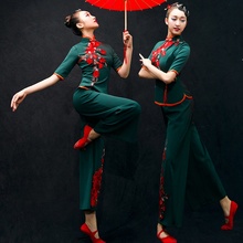 Костюм для китайского традиционного танца, Классические Этнические китайские танцевальные костюмы, Древний китайский национальный костюм, одежда для сцены AA4587 2024 - купить недорого