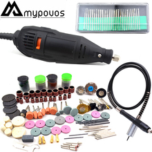 MYPOVOS-Mini taladro eléctrico con eje flexible, 220V, accesorios de herramientas rotativas para taladro Dremel, 191, 3000 2024 - compra barato