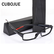 Cubojue myopia diopter eyeglasses frames men full rim ultralight glasses male sports TR90 spectacles for prescription optical 2024 - buy cheap