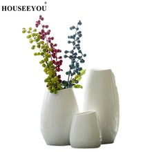 Classic White Ceramic Vase Chinese Arts and Crafts Decor Flower Vases Creative Gift Home Office Hotel Desktop Decoration 2024 - buy cheap
