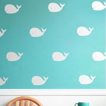 Nautical Animals Cute Lovely Whale Patterned Art Wall Decal Baby Nursery Bedroom Special Decor Vinyl Removable Wall Decals Y-913 2024 - buy cheap