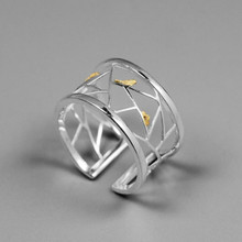 JINSE Новая мода 925 пробы серебряные кольца открытие полые птица кольцо для девочек для женщин подарок милые животные ювелирные 2024 - купить недорого