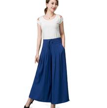 Calça feminina elástica, plus size, de algodão, casual bl1477, nova primavera verão 2024 - compre barato