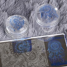 1Sets Transparent Stamper Nail Art Clear Jelly 4cm Stamper Polish Transfer Print Stamping Tools Nail Stamper with Cap Set 2024 - buy cheap