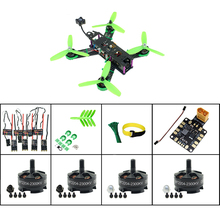 Quadcopter qav 210 rc, fibra de carbono, faça você mesmo, quadro 210 + motor + esc + hélice + placa de potência, mini drone, kit diy combo 2024 - compre barato