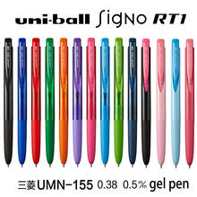 1 шт., японские гелевые ручки Mitsubishi Uni, Шариковые/нейтральные ручки 0,38/0,5 мм, 10 цветов, Signo RT1 UMN155, школьные и офисные принадлежности 2024 - купить недорого
