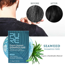 100% чистые морские водоросли шампунь-бар нежный для питательных волос против перхоти и зуда кожи головы Hamdmade мыло мыть уход за волосами 2024 - купить недорого