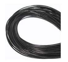 Wholesale 1mm Black Free shiping Genuine Round 100% COW Real Leather Jewelry Cord String For Bracelet & Necklace 2024 - buy cheap