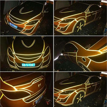 Reflective Tape Sheeting 2cm Car Sticker Styling Body Warning Truck Auto Automotive Decal Reflection Color Decoration Interior 2024 - buy cheap